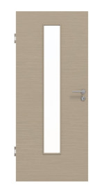 Frontansicht von Strukturiert Taupe LA 24 Basic Innentür - Huga