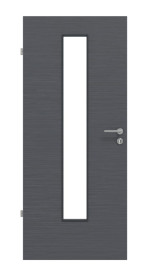 Frontansicht von Strukturiert Anthrazit LA 24 Basic Innentür - Huga