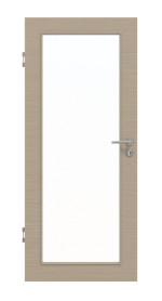 Frontansicht von Strukturiert Taupe LA 27 Basic Innentür - Huga