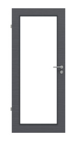 Frontansicht von Strukturiert Anthrazit LA 27 Basic Innentür - Huga