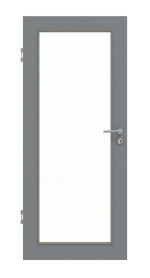 Frontansicht von Ultramatt Hygge Grau LA 27 Basic Innentür - Huga