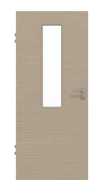 Frontansicht von Strukturiert Taupe LA 4 Basic Innentür - Huga