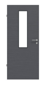 Frontansicht von Strukturiert Anthrazit LA 4 Basic Innentür - Huga