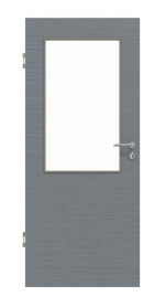 Frontansicht von Strukturiert Hygge Grau LA 7 Basic Innentür - Huga