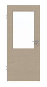 Frontansicht von Strukturiert Taupe LA 7 Basic Innentür - Huga