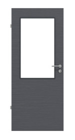 Frontansicht von Strukturiert Anthrazit LA 7 Basic Innentür - Huga