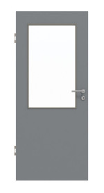 Frontansicht von Ultramatt Hygge Grau LA 7 Basic Innentür - Huga