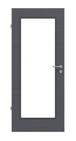 Frontansicht von Strukturiert Anthrazit LA 8 Basic Innentür - Huga