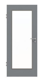 Frontansicht von Ultramatt Hygge Grau LA 8 Basic Innentür - Huga