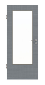 Frontansicht von Cotton like Hygge Grau LA-DIN Basic Innentür - Huga