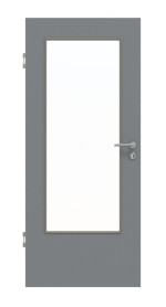 Frontansicht von Ultramatt Hygge Grau LA-DIN Basic Innentür - Huga