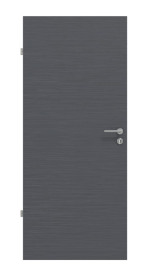 Frontansicht von Strukturiert Anthrazit Basic Innentür - Huga