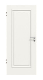 Frontansicht von Innentür Cottage M10 Weißlack - Lebo