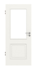 Frontansicht von Innentür Cottage M20 LA Weißlack – Lebo
