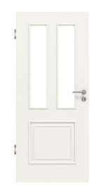 Frontansicht von Innentür Cottage M31 LA Weißlack – Lebo