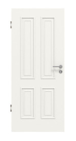 Frontansicht von Innentür Cottage M40 Weißlack – Lebo