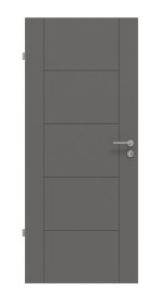 Frontansicht von Huga Innentür Signum 13 Hygge grau RAL 7037 Lack Concept