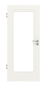 Frontansicht von Lacuna 1 LA Classic Weißlack Innentür - Huga