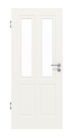 Frontansicht von Lacuna 4 LA Classic Weißlack Innentür - Huga