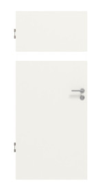 Frontansicht von HUGA Innentür Smart 1 Weißlack Concept mit Lichtausschnitt quer