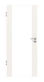 Frontansicht von Sueno 1 Basic Durat Verkehrsweiß RAL 9016 Innentür - Huga