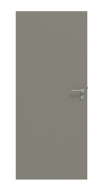 Frontansicht von HUGA Innentür-Set Hygge grau Basic Durat stumpfeinschlagend mit Zarge und Drücker