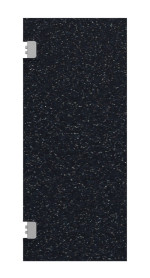 Frontansicht von HÖRMANN Kunststoff-Pendeltür Schwarz Bunt inkl. Blendrahmen