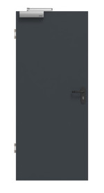 Frontansicht von Rauchschutztür Anthrazit RAL 7016 ProLine Lack - Hörmann