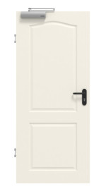 Frontansicht von GARANT Rauchschutztür Como CK2 Weißlack 