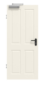 Frontansicht von GARANT Rauchschutztür Como CK4 Weißlack 