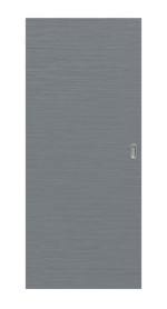 Frontansicht von Schiebetür Strukturiert Hygge Grau Basic - Huga