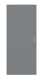 Frontansicht von Schiebetür Ultramatt Hygge Grau Basic - Huga