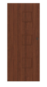 Frontansicht von Schiebetür Dexo M1 Walnuss Dekorfolie