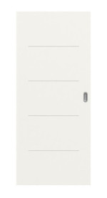 Frontansicht von Signum 14 Basic Lack Verkehrsweiß RAL 9016 Schiebetür - Huga