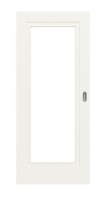 Frontansicht von Lacuna 1 LA Classic Weißlack Schiebetür - Huga