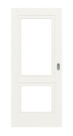 Frontansicht von Lacuna 2 LA Classic Weißlack Schiebetür - Huga