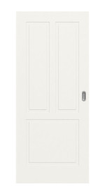 Frontansicht von Lacuna 3 Classic Weißlack Schiebetür - Huga