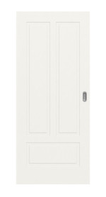 Frontansicht von Lacuna 5 Classic Weißlack Schiebetür - Huga