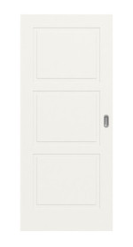 Frontansicht von Lacuna 7 Classic Weißlack Schiebetür - Huga