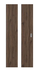 Frontansicht von HÖRMANN Schiebetür Pure 1 Alpineiche Duradecor DesignLine mit Lichtausschnitt mittig