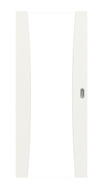 Frontansicht von Sueno 2 Basic Durat Verkehrsweiß RAL 9016 Schiebetür - Huga