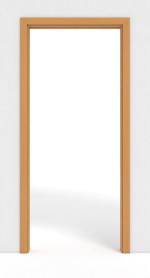 Frontansicht von GARANT Schiebetürsystem in der Wand laufend Buche Exklusiv CePaL