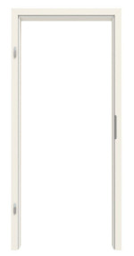 Frontansicht von GARANT Zarge Weißlack 9010 mit eckiger Kante