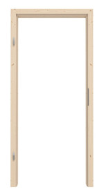 Frontansicht von Zarge Fichte Massivholz mit abgerundeter Kante - Radex