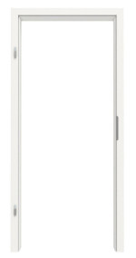 Frontansicht von GARANT Zarge Weißlack 9016 mit kleiner Rundkante