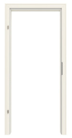 Frontansicht von GARANT Zarge für Rauchschutztüren Weißlack 9010 mit profilierter Kante