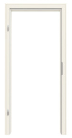 Frontansicht von GARANT Zarge Weißlack 9010 mit profilierter Kante