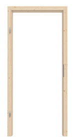 Frontansicht von Zarge profiliert Fichte Massivholz mit abgerundeter Kante - Radex