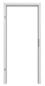 Frontansicht von GARANT Zarge für Wohnungseingangstüren Authentic Grigio CePaL mit runder Kante