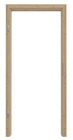 Frontansicht von GARANT Zarge Authentic Risseiche CPL mit runder Kante